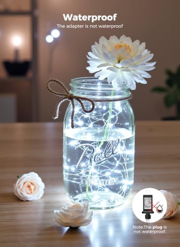 Minetom Fairy Lights Plug in, 66Ft 200LEDs String Lights for Bedroom