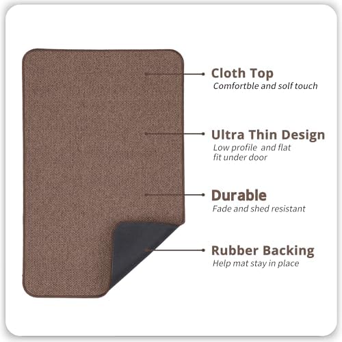 Bosap Bath Mat,Ultra Thin Bathroom Rugs,Rubber Bath Mats for Bathroom,No Slip Bath Rugs,Quick Dry,Machine Washable,Low