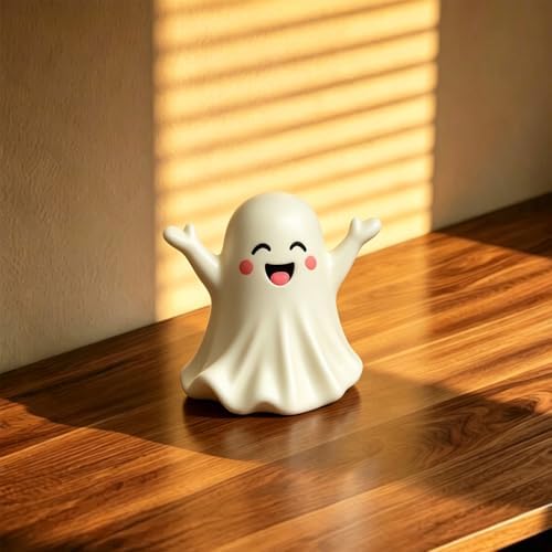 Halloween Ghost Figurine Cute Spooky Statues Unique Spooky Statue