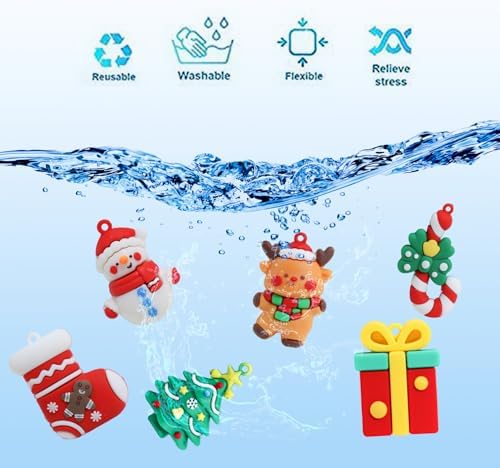 24Pcs Mini Christmas Figurines Dolls,Christmas Tree Hanging Ornament Gifts for Xmas Goodie Bag Stuffers Winter New Year Holiday Party Favors Decorations