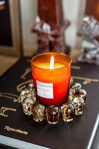 Alice Lane Home Collection Original Amber Glass Small Bubble Candle Dish