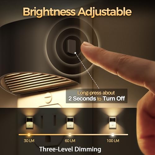 DORESshop Night Light, Night Lights Plug into Wall, Adjustable, 3000K