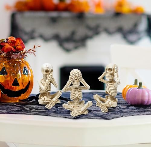 Gift Boutique Halloween Skeleton Figurines Set of 3 Gothic Decoration