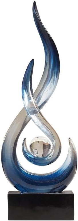 Resin Flame Statue Modern Centerpiece Ornaments / Bule
