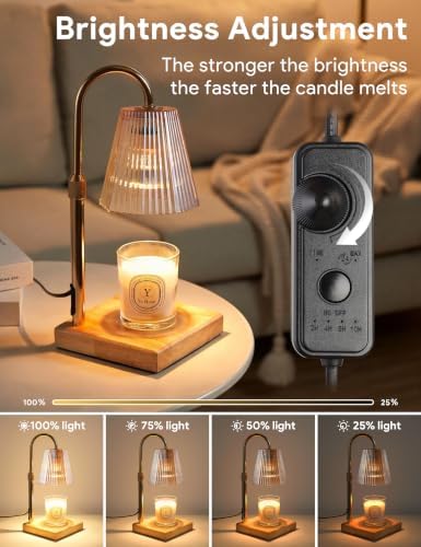 Candle Warmer Lamp Gold, Home Decor, Brithday Gifts for Women Mom