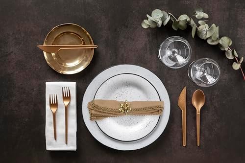 Accent Home Brown Lace Cloth Napkins, Set of 6, 18x18 Inches