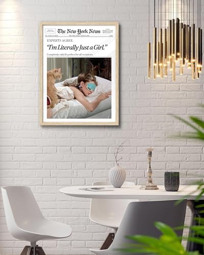 EcoHest 12x16 in Audrey Hepburn I'm Literally Just a Girl Framed Wall Art