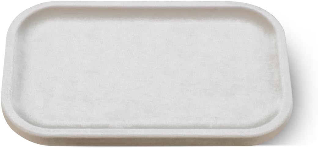 Resilient Velvet Jewelry Display Tray for Ring Earrings Bracelet Necklace / Light Beige / 7.9 x 4.7