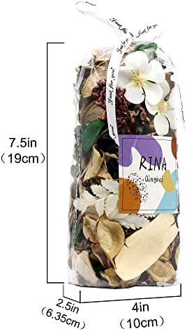 White Potpourri Bags,Vanilla Scented Decorative Bowl Filler,8.4 oz