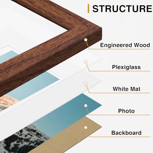 Vittanly 15 Pack Picture Frames Collage Wall Decor, Wall/Tabletop Display