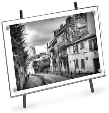 Magnetic Acrylic Metal Easel Frame / 4 x 6 / Black