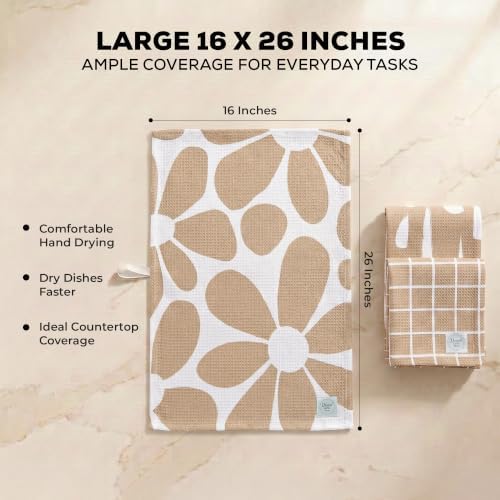Kitchen Towels, Dish Towels for Kitchen, 3 Pc Kitchen Towel Set