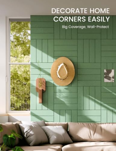 Fluxynara 48" x 36" Large Felt Bulletin Board, Moss Green