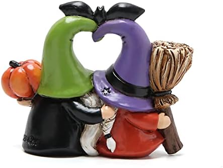 Hodao Halloween Gnome Decoration, Couple Elf Figurine Decor Indoor