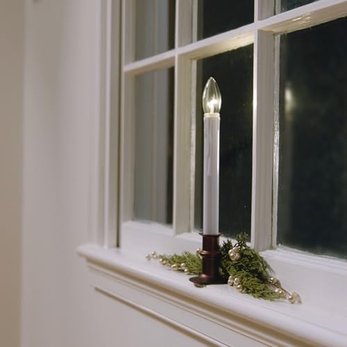 612 Vermont Ultra Bright Battery Operated LED Window Candles Antique Bronze