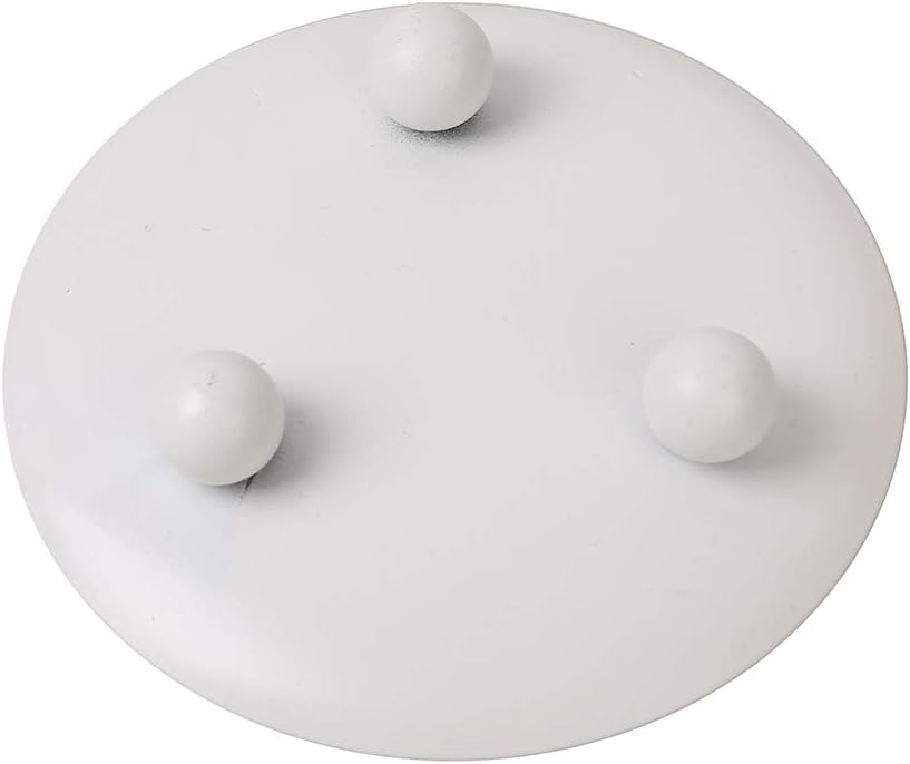 Iron Plate Candle Holder / White / Set of 3