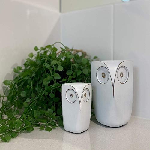 Small Resin Figurines / White / 4 Inch / Set of 2
