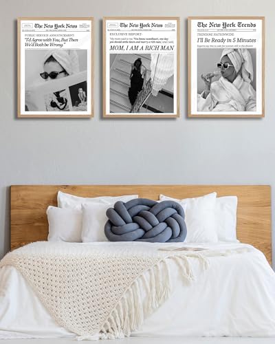 EcoHest 16x20 in I'll Be Ready in 5 Minutes Newspaper Framed Wall Art