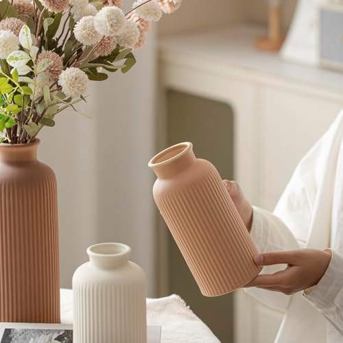 Large Modern Ceramic Vase Set / Large Coffee Mix