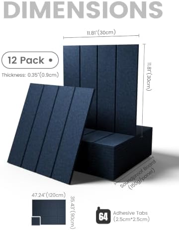 Fluxynara Felt Bulletin Board & Cork Board Alternative, Persian Blue