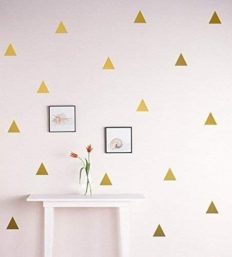 Triangle Wall Decals / Gold / Set of 128