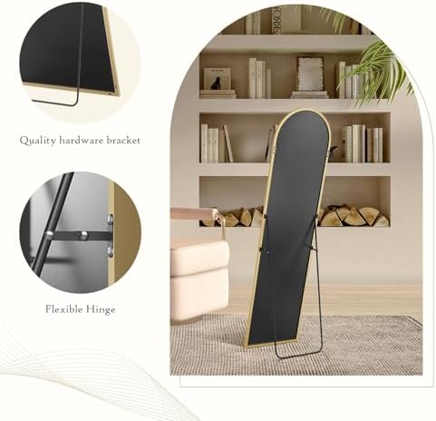 16"x59" Arched Mirror Full Length, Upgraded Body Wall Mirrors