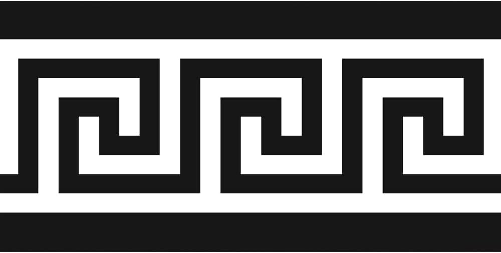 Self Adhesive Skirting Wall Waist Line Decal / Pvc White Black / 3.9 x 78.7