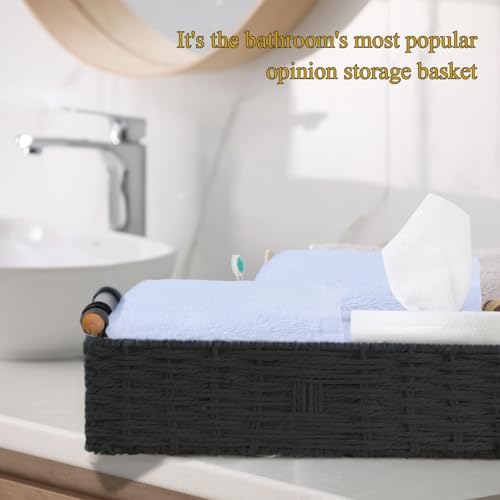 Basket for Toilet Paper Storage Baskets for Bathroom Decor Organizing