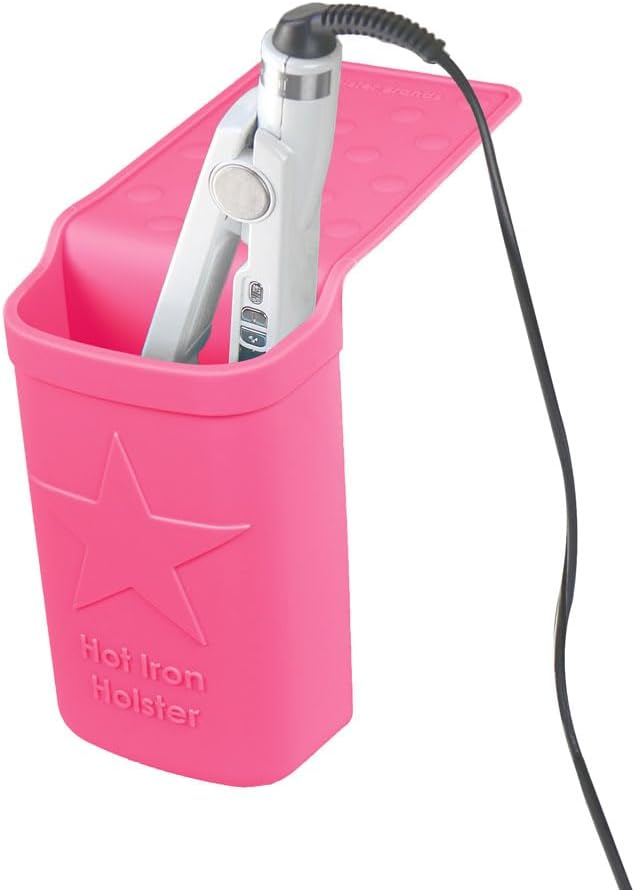 Hot Iron Holster | Adhesive-Free Silicone Storage Pocket for Organization and Travel | Heat Resistant to 500°F | Ideal