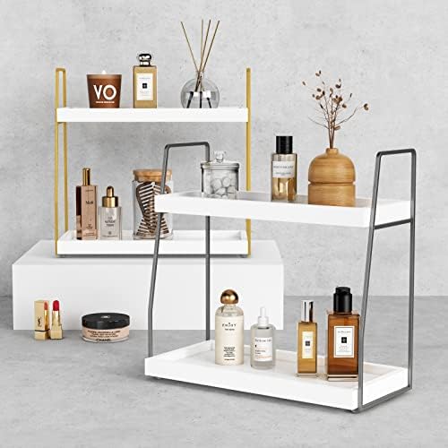 Wood Shelf Tray / White-grey