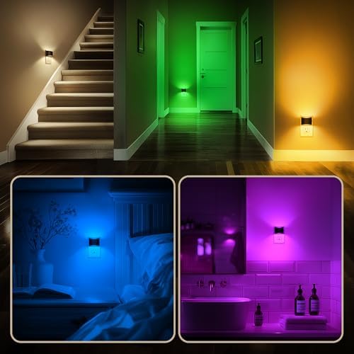 DORESshop Night Light, Night Lights Plug into Wall, Adjustable, RGB