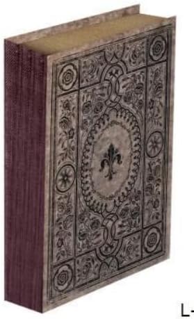 Leather Book Shaped Box Decorative Storage / Classical Violet