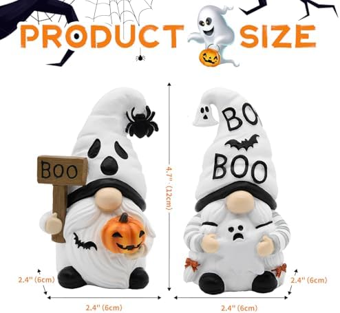 Ghost Halloween Gnome Decor Gifts for Women Gnome Lovers