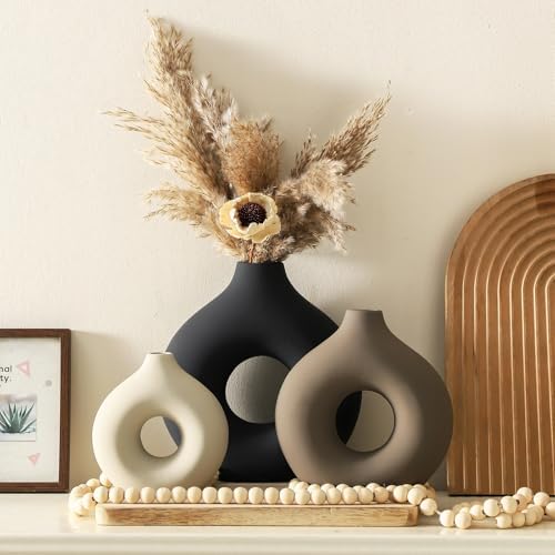 Ceramic Vase Home Table Decor / Classic / Set of 3