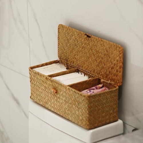 Seagrass Storage Basket / Natural 3 Sections
