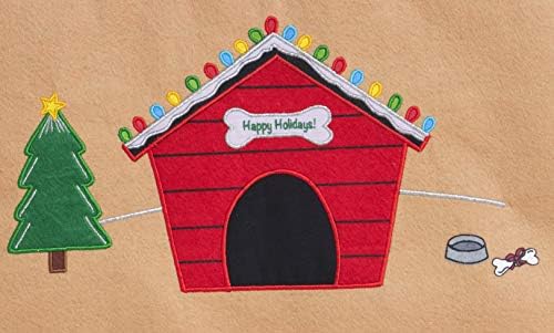 Personalized Dog Advent Calendar by Pockets of Learning | Interactive Canine Dog Countdown | Festive Pet Christmas Holiday Décor | Pet Seasonal Fabric Cloth Wall Hanging Décor