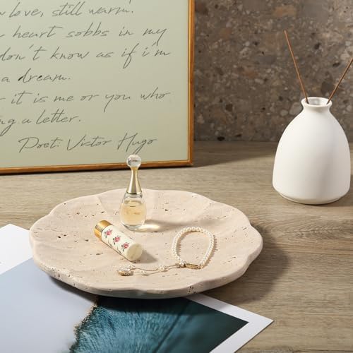 Stone Tray / Travertine Tray / Travertino / Natural / Set of 8