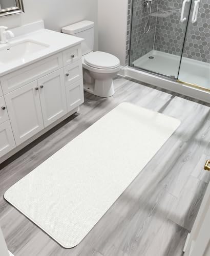 Bosap Bath Mat,Ultra Thin Bathroom Runner Rugs,Large Bath Mats for Bathroom,Quick Dry,Non-Slip,Machine Washable,Low