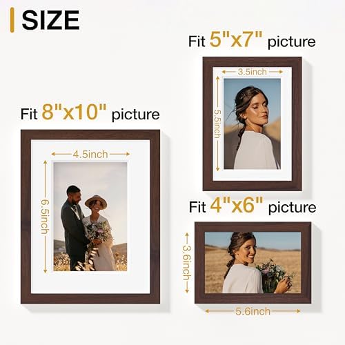 Vittanly 15 Pack Picture Frames Collage Wall Decor, Wall/Tabletop Display