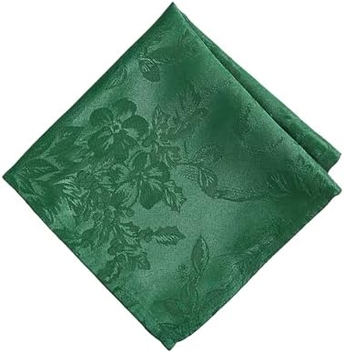 Poinsettia Elegance Jacquard Holiday Napkins, Set of 4, Green - 17" W x 17" L