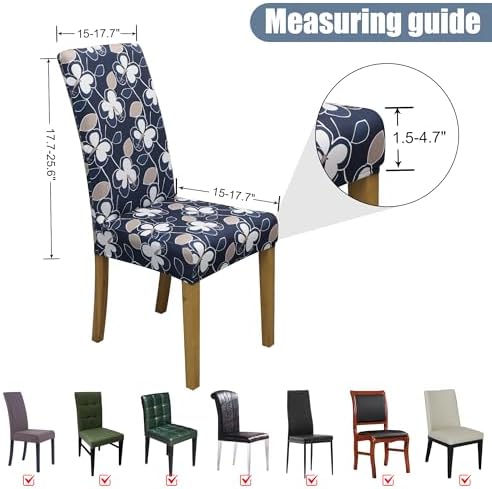 Dining Chair Covers, Stretch Seat Covers, Washable Furniture Protector