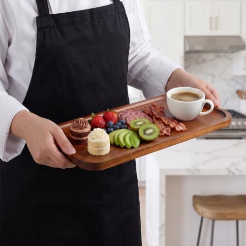 Small Wooden Tray and Platter, Mini Charcuterie Boards, 14"x6.5"