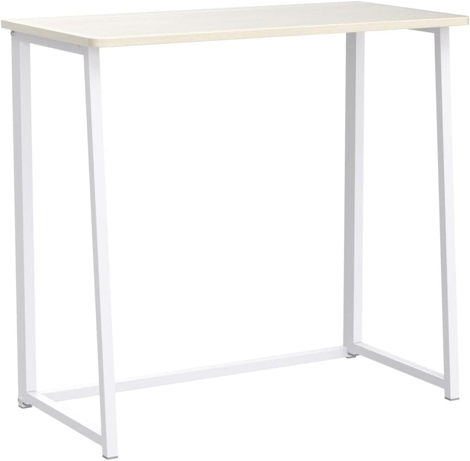 Small Foldable Desk 31.5" for Small Spaces / 31.5 x 15.7 / Small Size / Beige