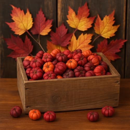 Putka Pods Mini Dried Pumpkin Pods for Fall Cinnamon Scent Potpourri Natural Bowl Fillers for Thanksgiving & Autumn Décor – 4 Heaping Cups