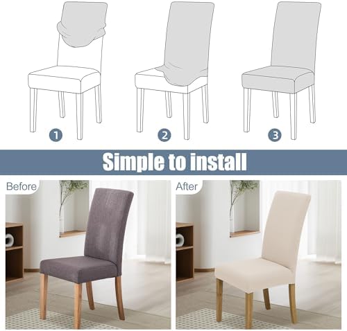 Dining Chair Covers, Stretch Seat Covers, Washable Furniture Protector