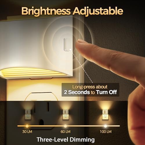 DORESshop Night Light, Night Lights Plug into Wall, Adjustable, 3000K