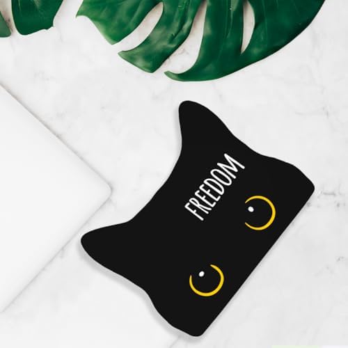 Black Cat Decor Cat Bathroom Decor Freedom Funny Bathroom Acrylic Decors Sign Cat for Home Bathrooms Cats Lover Independence Day Decor decorativesignage1447