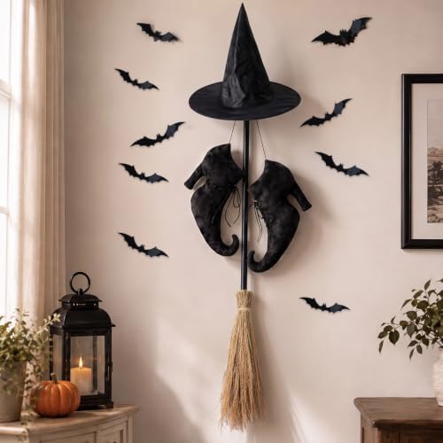 Chalyna Halloween Witch Decorations, 31 Pcs Gothic Witch Boots Decor Set