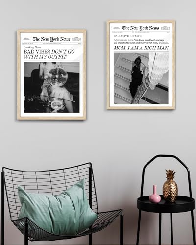EcoHest 12x16 in Bad Vibes Don't Go With My Outfit Framed Wall Art