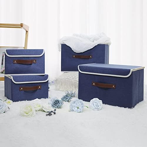 Storage Bin / Lid Storage Boxes / Small / Blue